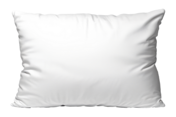 white pillow isolated on white background