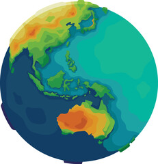 globe earth map world planet global illustration vector green geography icon ocean asia sea blue symbol