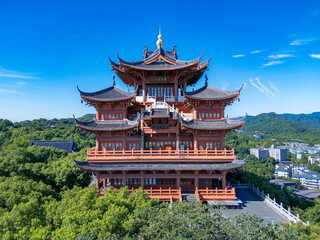 Wushan Chenghuang Pavilion Scenic Area, West Lake Scenic Area, Hangzhou, Zhejiang, China