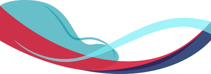 Fototapeta premium Business Abstract Wave Footer. Curve and wavy abstract footer design for business.