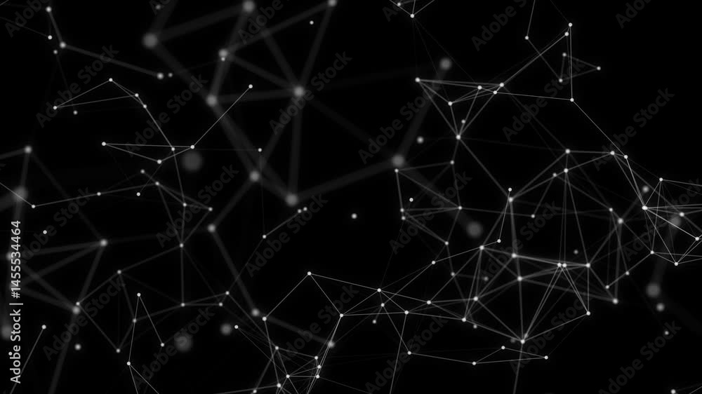 Poster information technology internet concept. technology network concept. animation of web of connection 