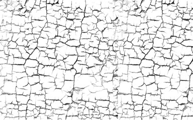 high resolution cracked texture png with dry distressed paint pattern isolated on transparent background