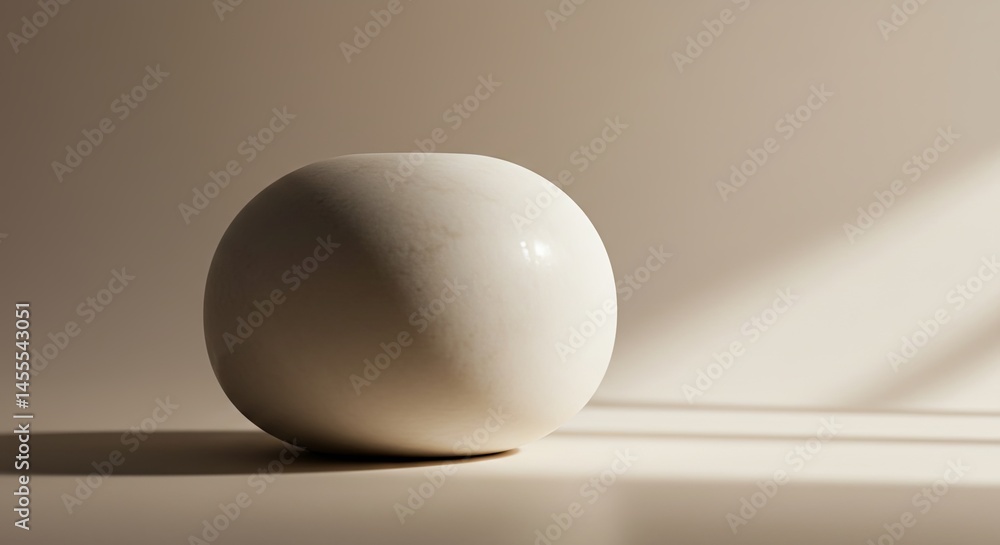Aufkleber a white vase sits on a table in a room with a window