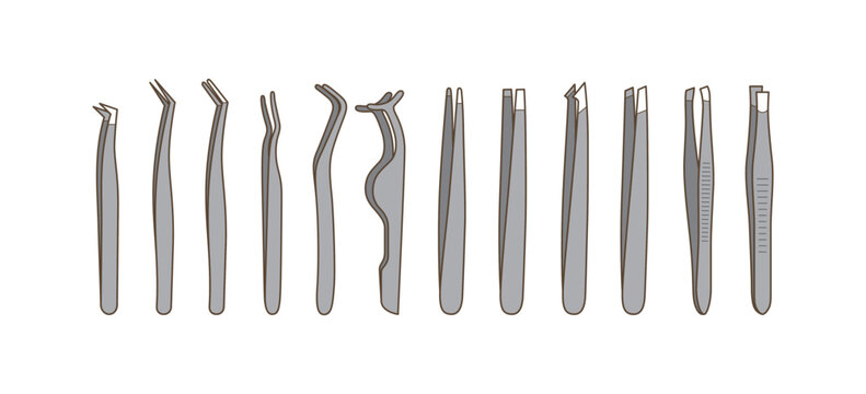 Various kinds of tweezers, Different types of tweezers