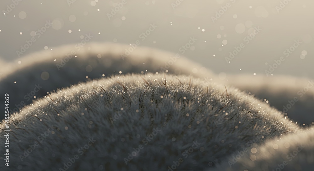 Poster a field of grass with snow on it