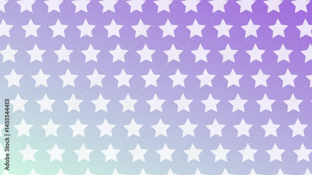 Poster a colorful animated star pattern is displayed on a purple to blue gradient background.