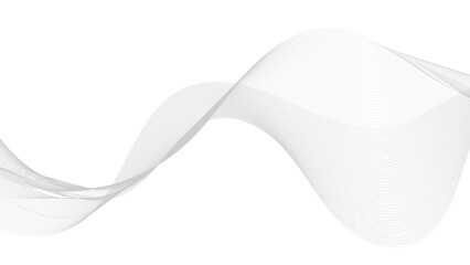 Abstract vector background with wavy lines. Black wave with lines created using blend tool. Vector Illustration.