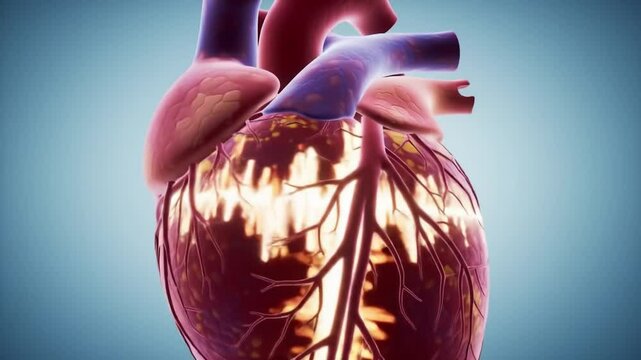 Understanding the human heart structure and function in detail through vibrant visuals