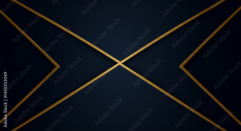 Poster a black and gold background with two intersecting lines