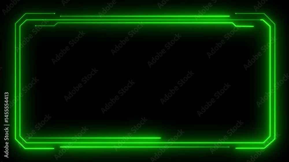 Aufkleber hud frame digital technology sci-fi frame interface. hud concept design of frame. futuristic artific