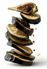 Eggplant in Isolated White