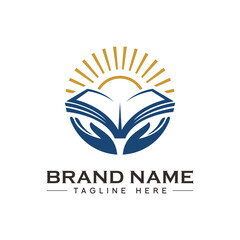 Education logo design vector template