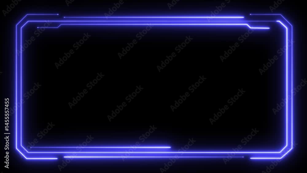 Aufkleber hud frame digital technology sci-fi frame interface. hud concept design of frame. futuristic artific