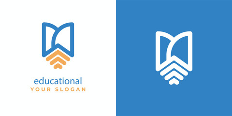 education logo Template design element with modern concept.
