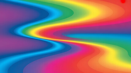 Vibrant rainbow gradient background, smooth transition of colors,