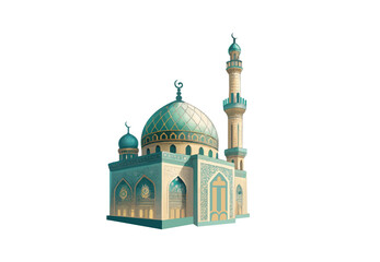  Beautiful mosque illustration vector art