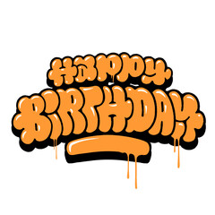 Colorful graffiti text 