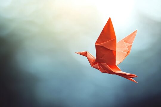 journey from basic paper fold to flying origami bird, success through creative evolution
