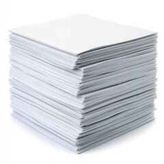 Stack of blank white paper
