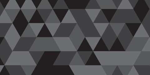 Obraz premium Overlap random vector element modern overlay diamond triangle mosaic paper black and gray low polygon web brochure layer space texture background. 