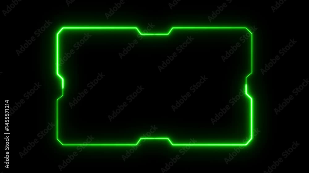 Aufkleber hud frame digital technology sci-fi frame interface. hud concept design of frame. futuristic artific