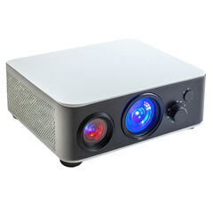 Fototapeta premium Portable mini projector for home theater hd movie projector led projector on transparent background