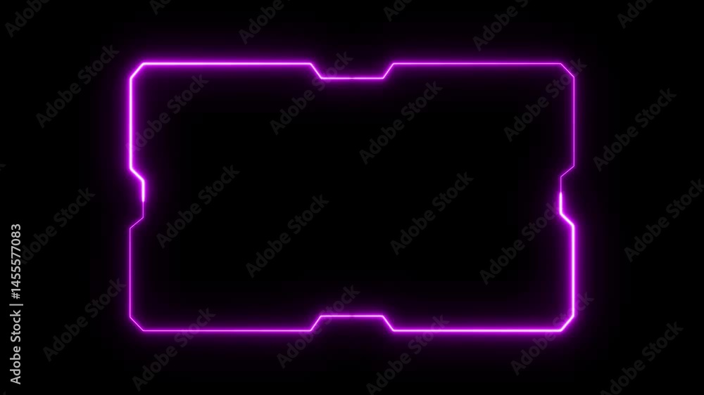 Aufkleber hud frame digital technology sci-fi frame interface. hud concept design of frame. futuristic artific