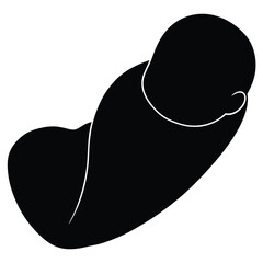 Sleeping Baby Fetal Position Art