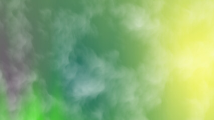 Abstract Green Yellow Pastel Cloud Texture Background