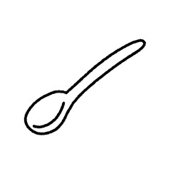 spoon on white background