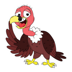 Cute Vulture Bird cartoon