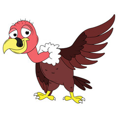 Cute Vulture Bird cartoon