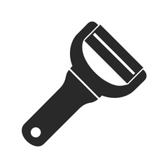 Peeler icon vector silhouette illustration isolated on white background