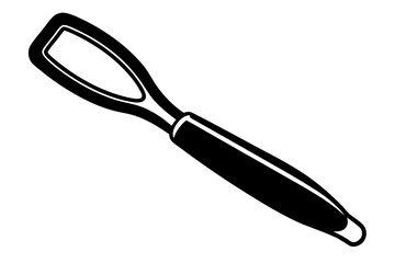 Peeler vector silhouette illustration isolated on white background