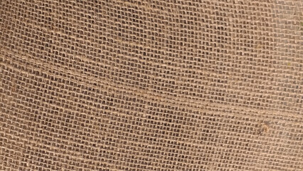 Brown Linen Fabric Texture, Natural Eco-Friendly Textile Background. 