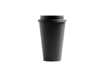 Black coffee to-go cup