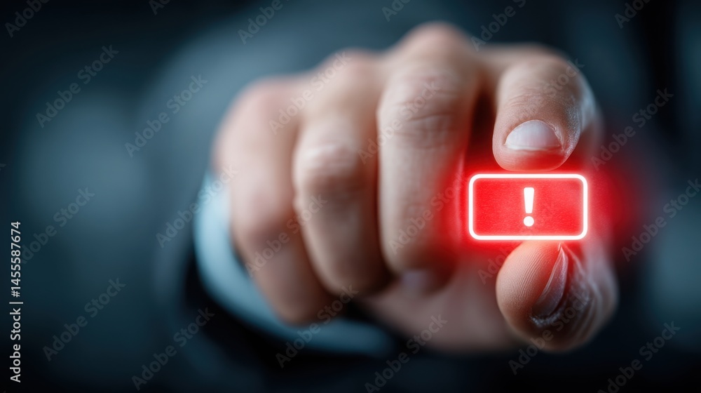 Poster detailed view of a fingerprinted pad with a lock representing security and risk management in tradin