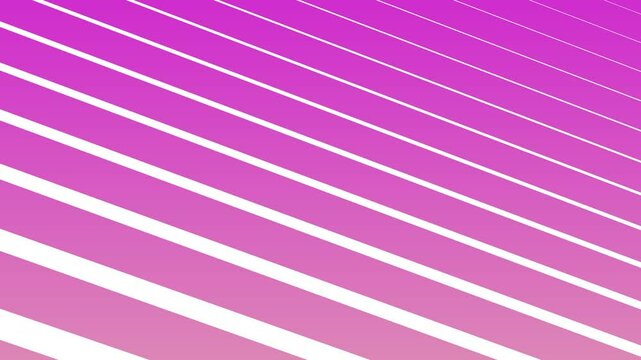 Animation of several diagonal lines ascending in magneta and pink gradient tones