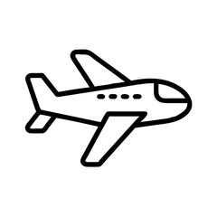 Airplane Flight Symbol Icon Design