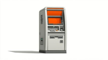 ATM Machine with Modern Design and User Interface for Financial Transactions