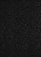 Intricate black gothic damask wallpaper  Seamless floral vines and patterns , detail, texture