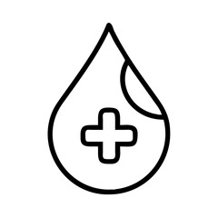 Blood Drop Donation Symbol Icon Design