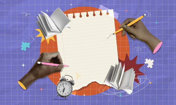 Back to school theme depicting study elements and preparedness. Vector illustration
