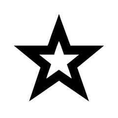 Obraz premium Bold Tilted Star Icon Design