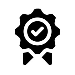 Certified Guarantee Badge Icon Design