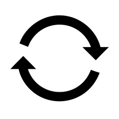 Circular Refresh Cycle Icon Design