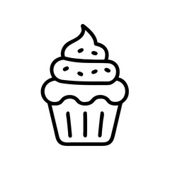 Cupcake Dessert Icon Design