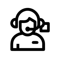 Customer Support Agent Icon Design