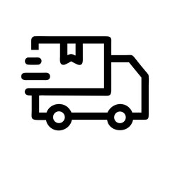 Delivery Truck Service Icon Design