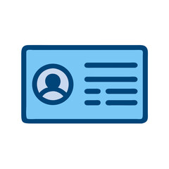 Driver License Card Icon Design